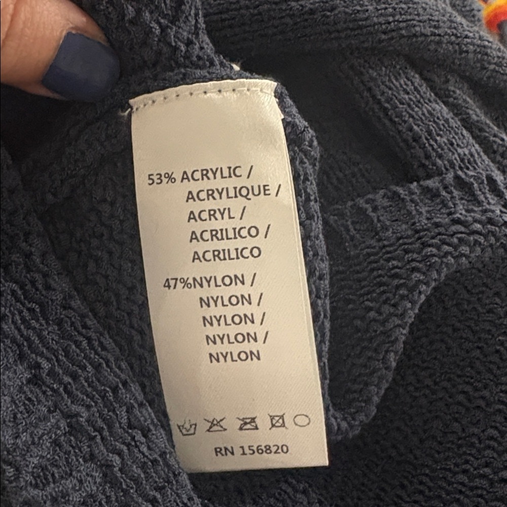 NWT sz M Allison New YorkTextured Knit Hoodie and shorts set - Picture 6 of 10